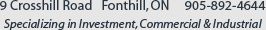 9 Crosshill Road, Fonthill ON 905-892-4644 ~ Specializing in Investment, Commercial & Industrial